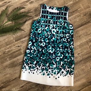 Adrianna Papell Floral Sleeveless Shift Dress 10